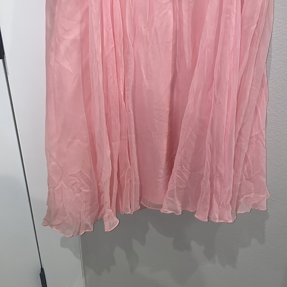 Beautiful Handmade Vintage Princess Cut Dress with Flower Beading - Picture 9 of 13